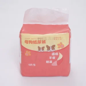 Female Dog Diapers Disposable Doggie Diapers with Wetness Indicator Super Absorbent Fit for Female Dog in Heat or Incontinence