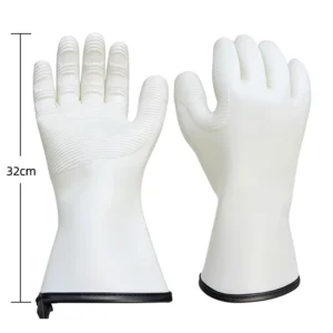 Fireproof Flame Retardant Heat Resistant 500°C Heat Resistant Steam Resistant Waterproof BBQ New Cross Border Silicone Gloves