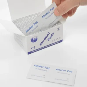 First Aid Antiseptic Wipe 75% Alcohol Pad 100PCS Medical Disposable Alcohol Cotton Prep Pads