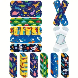 First Aid Kit Luminous Bandages Assorted Shapes Pattern Color Glow in The Dark Band Aid