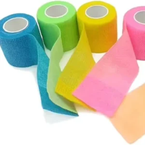 First Aid Medical Self Adherent Cohesive Bandage Wrap Elastic Non Woven Adhesive Tape Athletic Bandages 10cm X 4.5M Waterproof
