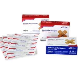 Flexible Fabric Adhesive Bandages for Wound Care and First Aid
