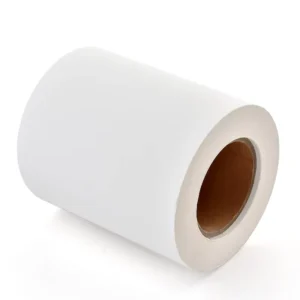 Flexography PP Synthetic Roll Self Adhesive Paper White Waterproof Acrylic Masking No Printing Pressure Sensitive Paper