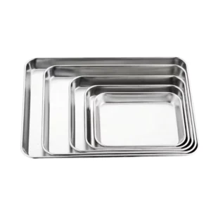 Food Grade 304 Stainless Steel Medical Tray Medical Beauty Salon Disinfection Surgery Dressing Instrument Tray
