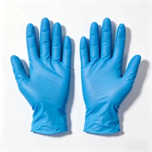 Food Grade Blue Nitrile Gloves Disposable Powder Free Oil Resistant Kitchen Catering Safety Gloves