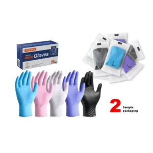 Food Grade Disposable 2 Piece Thickened Nitrile Safety Gloves Ding Qing Household Independent Small Package for Garden