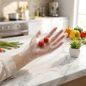 Food Grade LDPE Disposable Gloves Lightweight Waterproof Gloves for Kitchen and Food Preparation