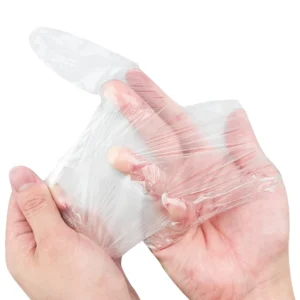 Food Grade Powder Free Disposable PE Glove Plastic Glove for Food Multipurpose Use Cleaning Household