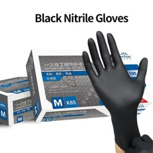 Food Grade Safe Disposable Latex Free Gloves 4mil Medical Exam Grade Powder Free Cleanroom Nitrile Gloves