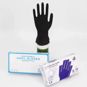 Food Grade Vinyl Gloves Powder Free General Use Clear Black Vinyl Multipurpose Gloves Disposable PVC Gloves