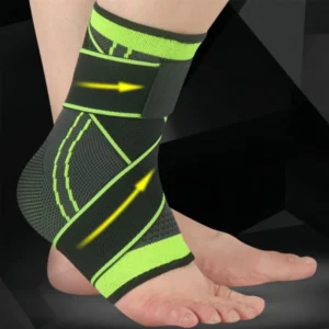 Football Sports Strain Wraps Bandages Elastic Compression Ankle Protection Socks Sleeve Brace Ankle Support