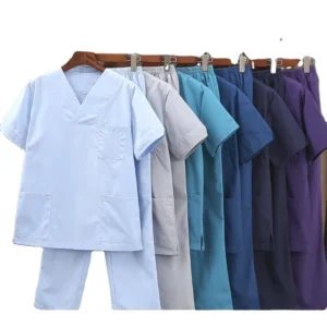 Free Name Scrub Suit Clinic Dental Spa Beauty Medical Nurse Suit Hospital Uniform Surgical Clothes Medical Uniform