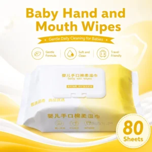 Free Sample Baby Wet Wipes OEM Custom Logo Hypoallergenic Alcohol Free Gentle Soft Nonwoven Wipes