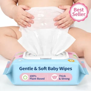 Free Sample Custom Eco friendly Non Woven Disposable Antibacterial Extra Soft Baby Wet Wipes Custom Sizes for Home Factory