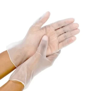 Free Sample Food grade Powder free Disposable Nitrile Vinyl Gloves for Kitchen Home Use