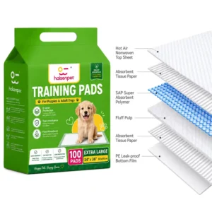Free Sample Lead Anti Bacterial Odor Neutralizing Dog Pee Pads 45x60cm Disposable 5 Layers Support Global Shipping Support