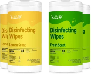 Fresh Disinfecting Wipes Effectively Sanitize Surfaces Remove Tough Dirt Odors Convenient Moisture Sealed Household