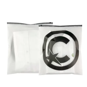 Frosted CPE Heat Seal Bag Gravure Printed Reclose Clothing Dustproof Secure Seal Sportswear Dresses Pants Coats Shoes Socks