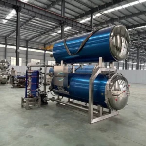 Full Automatic Double Layer Stainless Steel Retort Sterilizer Canned Tuna Sterilization Cooking Autoclave High Productivity