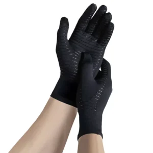 Full Finger Black Glove Care Hand Copper Compression Arthritis Gloves