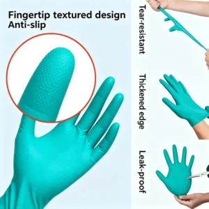 Full Finger Nitrile Coated Disposable Gloves Nylon Liner Durable Work Safety Gloves