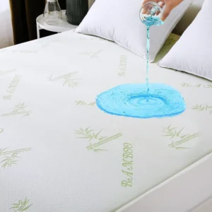Full Size Cooling and Breathable Mattress Protector Deep Pocket Design Fit Mattresses Pad Cover