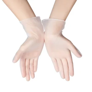 GLOVEMAN 100 Pcs Box clear Household Food Grade Laboratory Examination Exam Disposable PVC Vinyl Powder Free Gloves