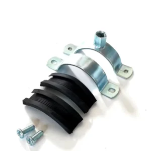 Galvanized Insulated Cable Clamp Rubber Lined U Shaped Saddle Clamp