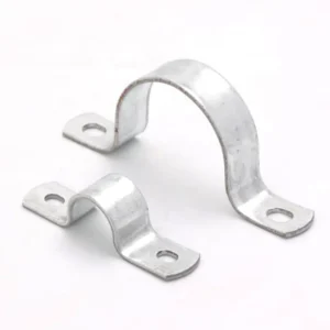 Galvanized Metal Flat Iron Saddle Clamp Horse Riding Pipe Clip, Various Sizes Available, Customizable in Stock