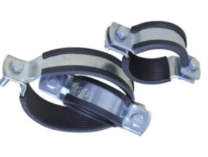 Galvanized Metal Saddle Threaded Clamps Socket Pin Hand Adjust Nut Bracket Half Pipe Clips Angled Inch Screw Clamp