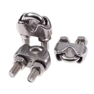 Galvanized Steel Metric SS304/316 U Bolt Saddle Fastener Wire Rope Clip Drop Forged Cast Clamps Thimble Set for Marine