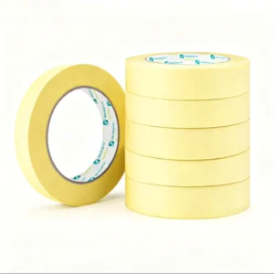General Purpose Car Painting Eco Friendly UV Automotive Refinish Light Yellow Crepe Masking Tape for Painter No Residue
