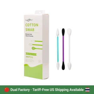 Global Flexible Supply Paper Stick Cotton Buds 385 Pieces Three Kinds Combination Pack Cotton Swabs With Hang Card