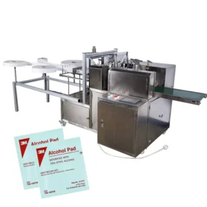 Good Quality Four Side Seal Alcohol Prep Pad Packaging Machine Alcohol Swabs Making Machine