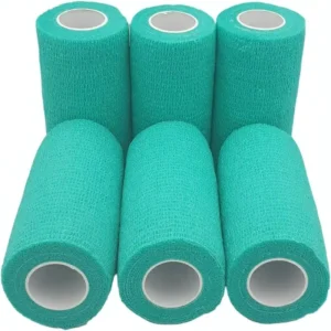 Green 10cm X 4.5m Cohesive Bandage Self Adhesive Elastic Far Infrared Sports Tape for Wrist Ankle Medical Support
