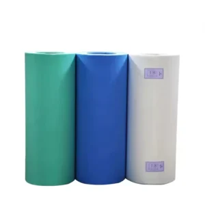 Green Blue Medical Crepe Paper 60g 90x90cm Disposable Surgical Tool Wrapping Paper