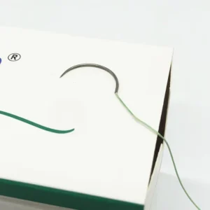 Green Braided Polyester Suture Non-Absorbable Surgical Stitch for Hospital Use