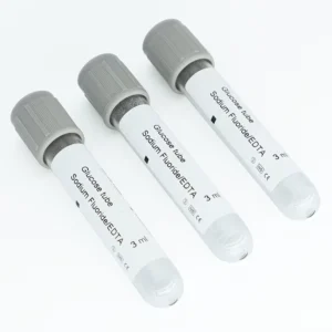 Grey Cap 2ml Plastic Blood Test Tube Glucose with EDTA and Sodium Fluoride