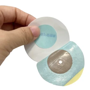 HAOBLOC EP 203 Mild Magnetic Therapy Chinese Plaster Patch 6cm*6cm Blue Gently Relieves Cold Symptoms for Belly Without Fuss