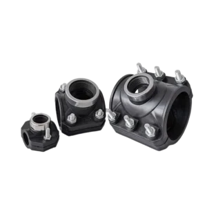 HDPE Clamp Saddle Tee Quick Connector PN16 PP Saddle Clamp Fittings for Agriculture Irrigation and Water Treatment