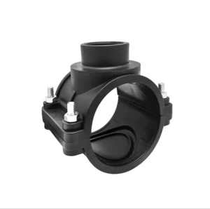 HDPE PE100 HDPE Pipe Fittings Saddle Clamp Male Threaded