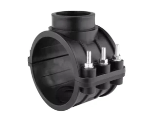 HDPE Saddle Clamp Pipe PE Connector Smooth Surface Plastic Add Interface for Water Supplying Pipeline Fittings PN16