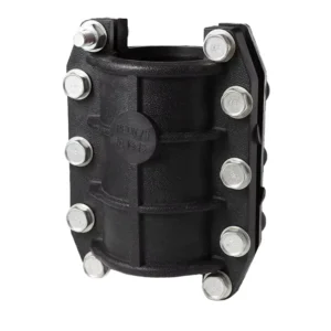 HDPE Water Pipe Coupling PE Butt Fusion Emergency Repair Fitting with Smooth Steel Festival Saddle Clamp Corrosion Resistant