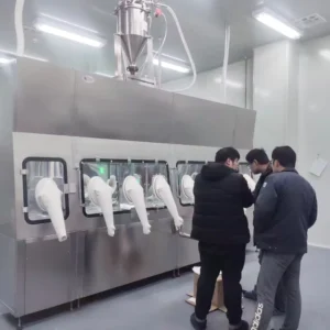 HJCLEAN Aseptic Dispensing Sterility Test Isolator Class Clean Grade Stainless Steel Construction for Laboratory