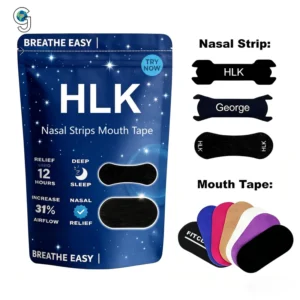 HLK Private Label Scented Mouth Tape Nasal Strips 2-in-1 Anti-Snoring Kit Pain-free Removal