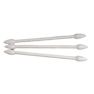 HUBY 2.0 mm Pointed Cylinder Type Industrial Cotton Swabs Superior Absorbency with Paper Shaft Safety Product