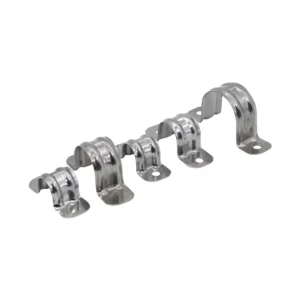 HVAC Duct Stainless Steel Pipe Clamp With Two Hole for Screw Fixing Quick Locking Ventilation Clamp 20mm 75mm 200mm