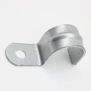 Half Side One Hole Stainless Carbon Steel Silver Color Pipe Clamp Half Saddle