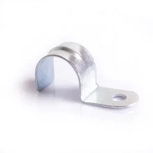 Half U Shaped Clamp Single Side Saddle Cable Clamp Carbon Steel One Hole Half Side Saddle Hose Pipe Clamp