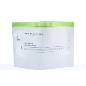 Heat Resistance Microwave Travel Baby Bottle Cleaner Zipper Microwave Sterilizer Bag